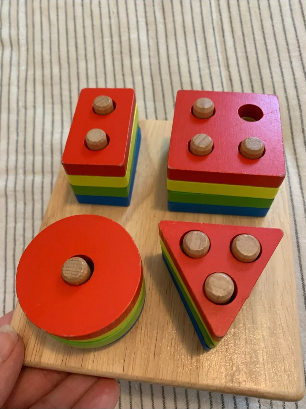 PlanToys® Wooden Shape Sorter Toy for Toddler